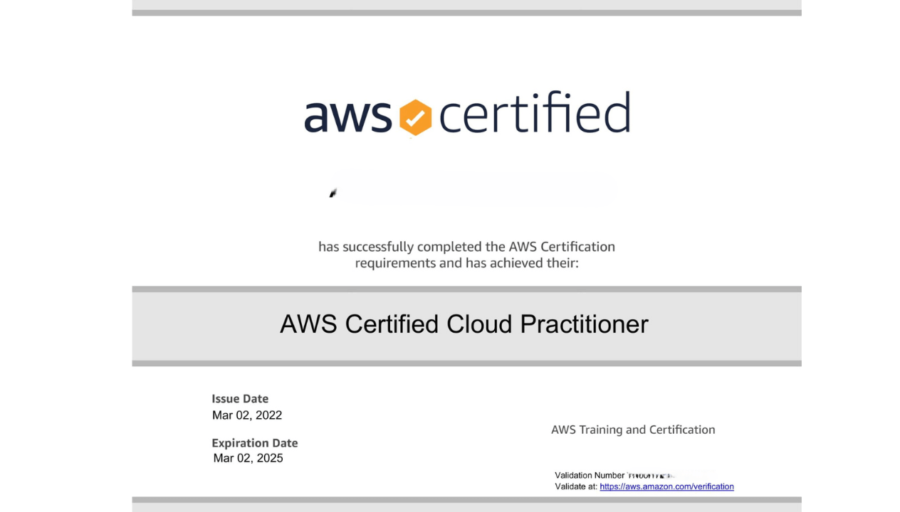 AWS CLF-C02 Success story 3